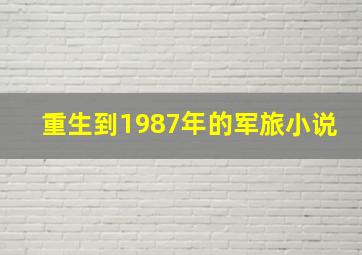 重生到1987年的军旅小说