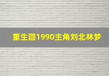 重生回1990主角刘北林梦