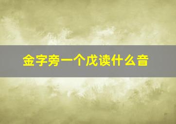 金字旁一个戊读什么音