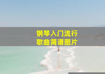 钢琴入门流行歌曲简谱图片