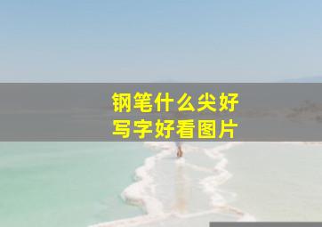 钢笔什么尖好写字好看图片