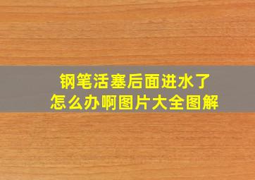 钢笔活塞后面进水了怎么办啊图片大全图解