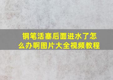 钢笔活塞后面进水了怎么办啊图片大全视频教程