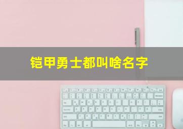 铠甲勇士都叫啥名字