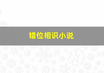 错位相识小说