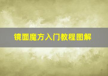 镜面魔方入门教程图解