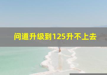 问道升级到125升不上去