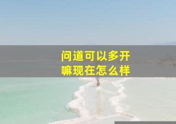 问道可以多开嘛现在怎么样