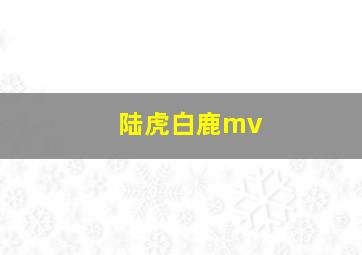 陆虎白鹿mv