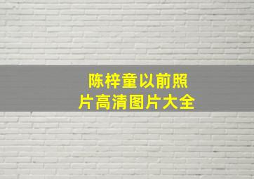 陈梓童以前照片高清图片大全