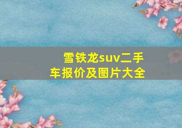 雪铁龙suv二手车报价及图片大全