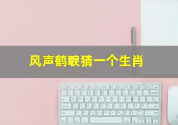 风声鹤唳猜一个生肖