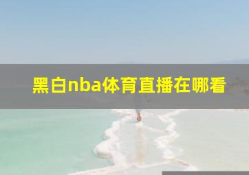 黑白nba体育直播在哪看