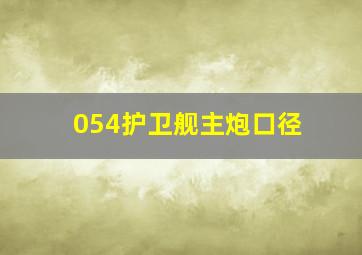 054护卫舰主炮口径