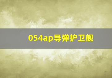 054ap导弹护卫舰