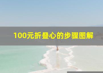 100元折叠心的步骤图解