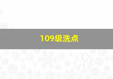 109级洗点