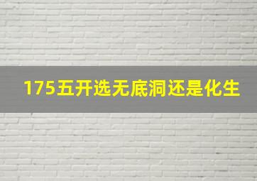 175五开选无底洞还是化生