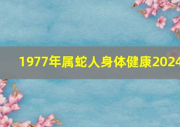 1977年属蛇人身体健康2024