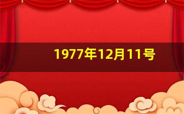 1977年12月11号