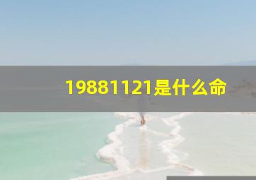 19881121是什么命