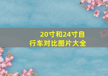 20寸和24寸自行车对比图片大全