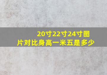 20寸22寸24寸图片对比身高一米五是多少