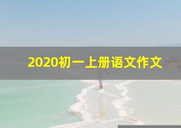 2020初一上册语文作文