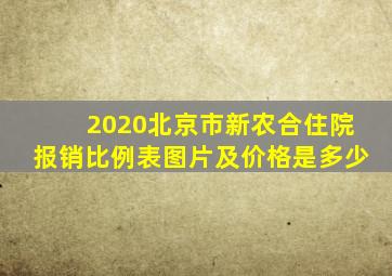 2020北京市新农合住院报销比例表图片及价格是多少