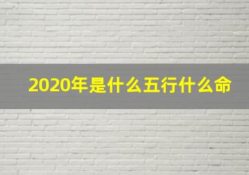 2020年是什么五行什么命