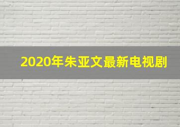 2020年朱亚文最新电视剧