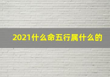 2021什么命五行属什么的