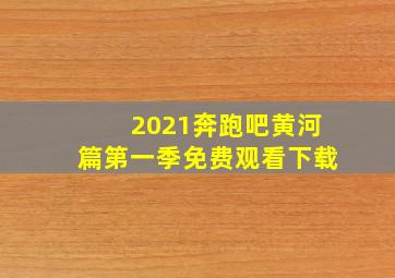 2021奔跑吧黄河篇第一季免费观看下载