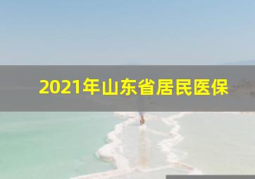 2021年山东省居民医保