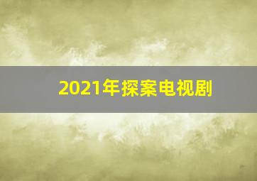 2021年探案电视剧