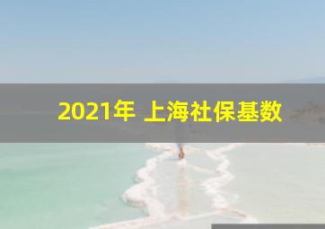 2021年 上海社保基数