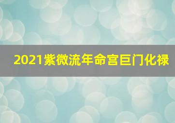 2021紫微流年命宫巨门化禄