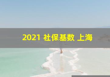 2021 社保基数 上海