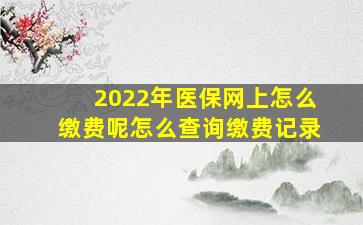 2022年医保网上怎么缴费呢怎么查询缴费记录