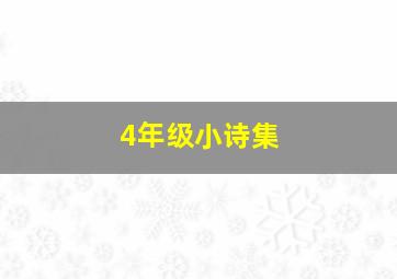 4年级小诗集