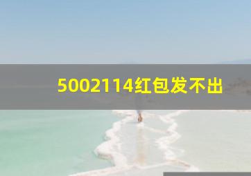 5002114红包发不出