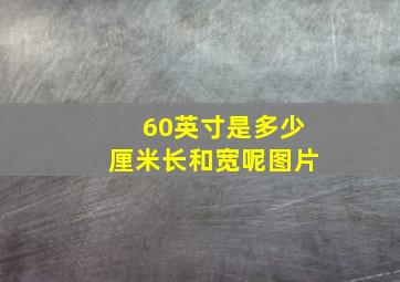 60英寸是多少厘米长和宽呢图片