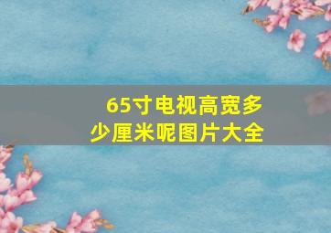 65寸电视高宽多少厘米呢图片大全