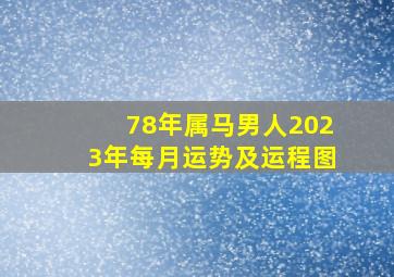 78年属马男人2023年每月运势及运程图