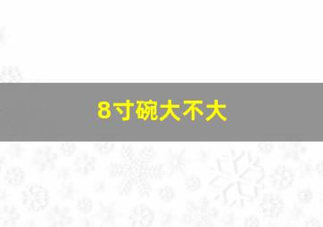 8寸碗大不大