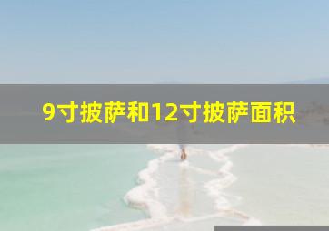 9寸披萨和12寸披萨面积