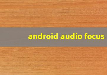 android audio focus