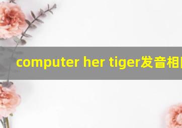 computer her tiger发音相同吗