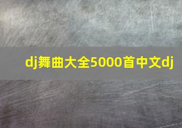 dj舞曲大全5000首中文dj