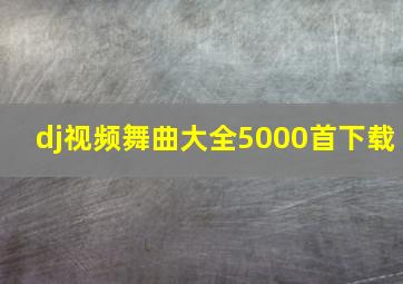 dj视频舞曲大全5000首下载